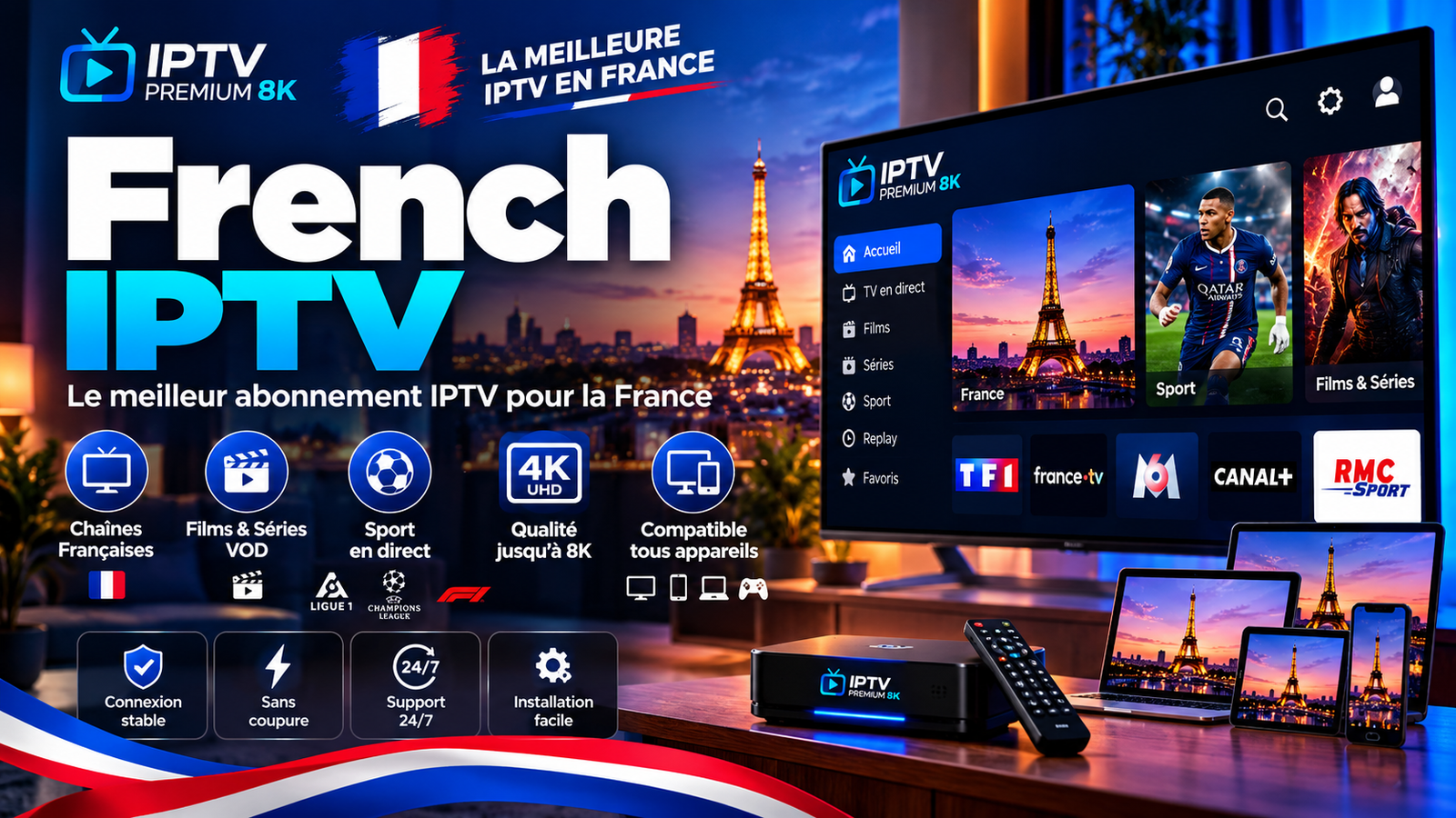 French IPTV : guide pour comparer les services de télévision en France en 2026