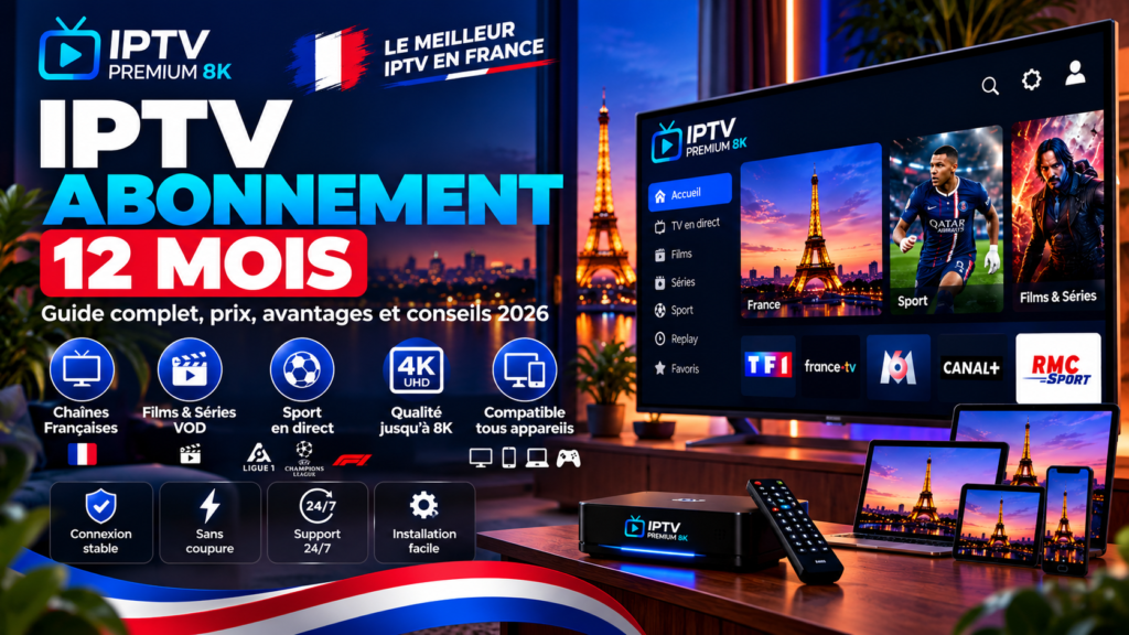 IPTV abonnement 12 mois : guide pour comparer les offres annuelles en 2026